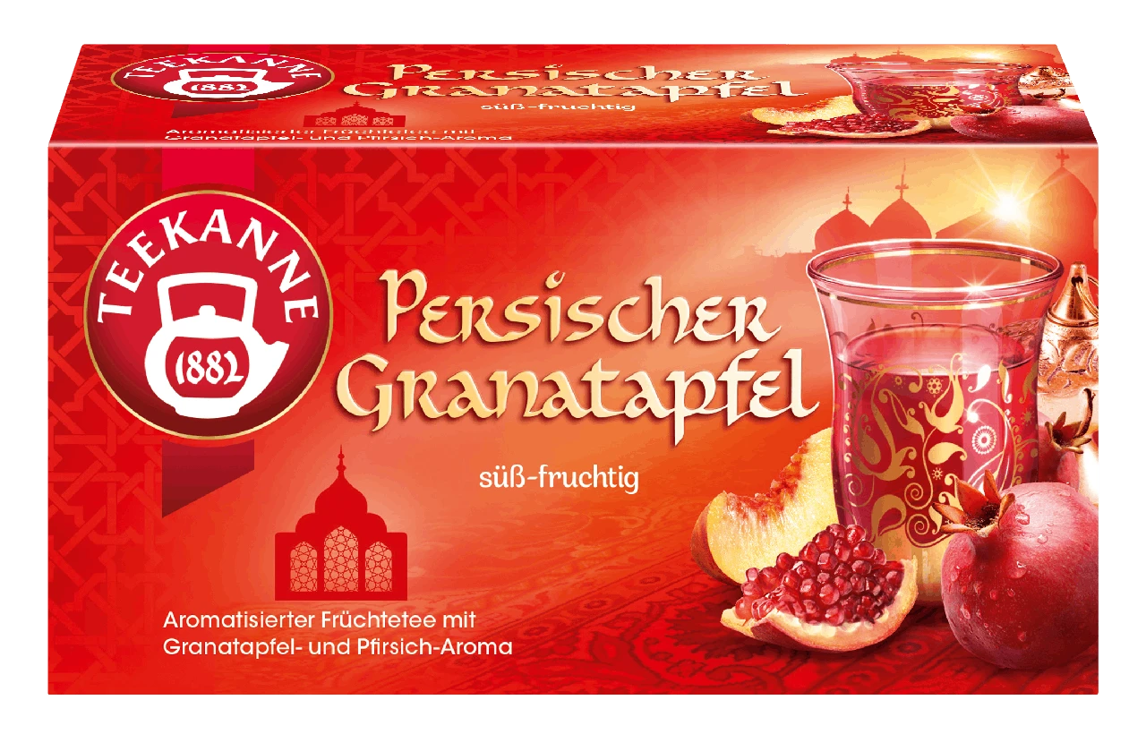Teekanne Früchtetee Persischer Granatapfel 20 Teebeutel (45g) 1 Teekanne Früchtetee Persischer Granatapfel 20 Teebeutel (45g)