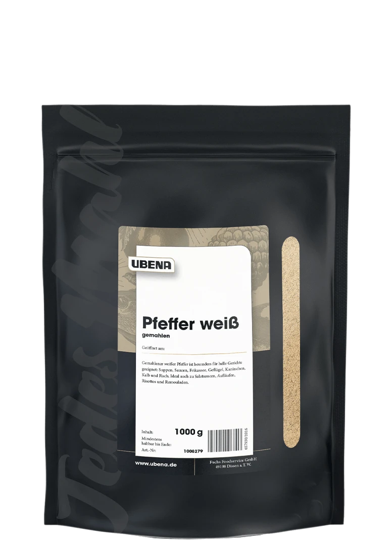 Ubena Pfeffer Weiß Gemahlen (600g) 2 Ubena Pfeffer Weiß Gemahlen (600g) – Bild 2