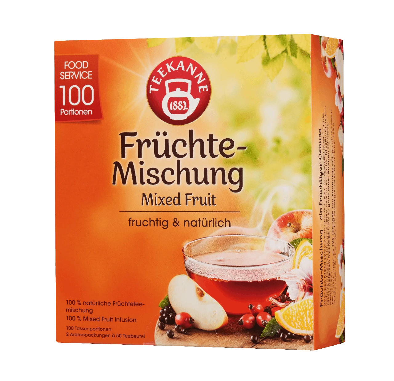 Teekanne Früchtetee Früchte-Genuss Food Service 100 Teebeutel (200g) 1 Teekanne Früchtetee Früchte-Genuss Food Service 100 Teebeutel (200g)