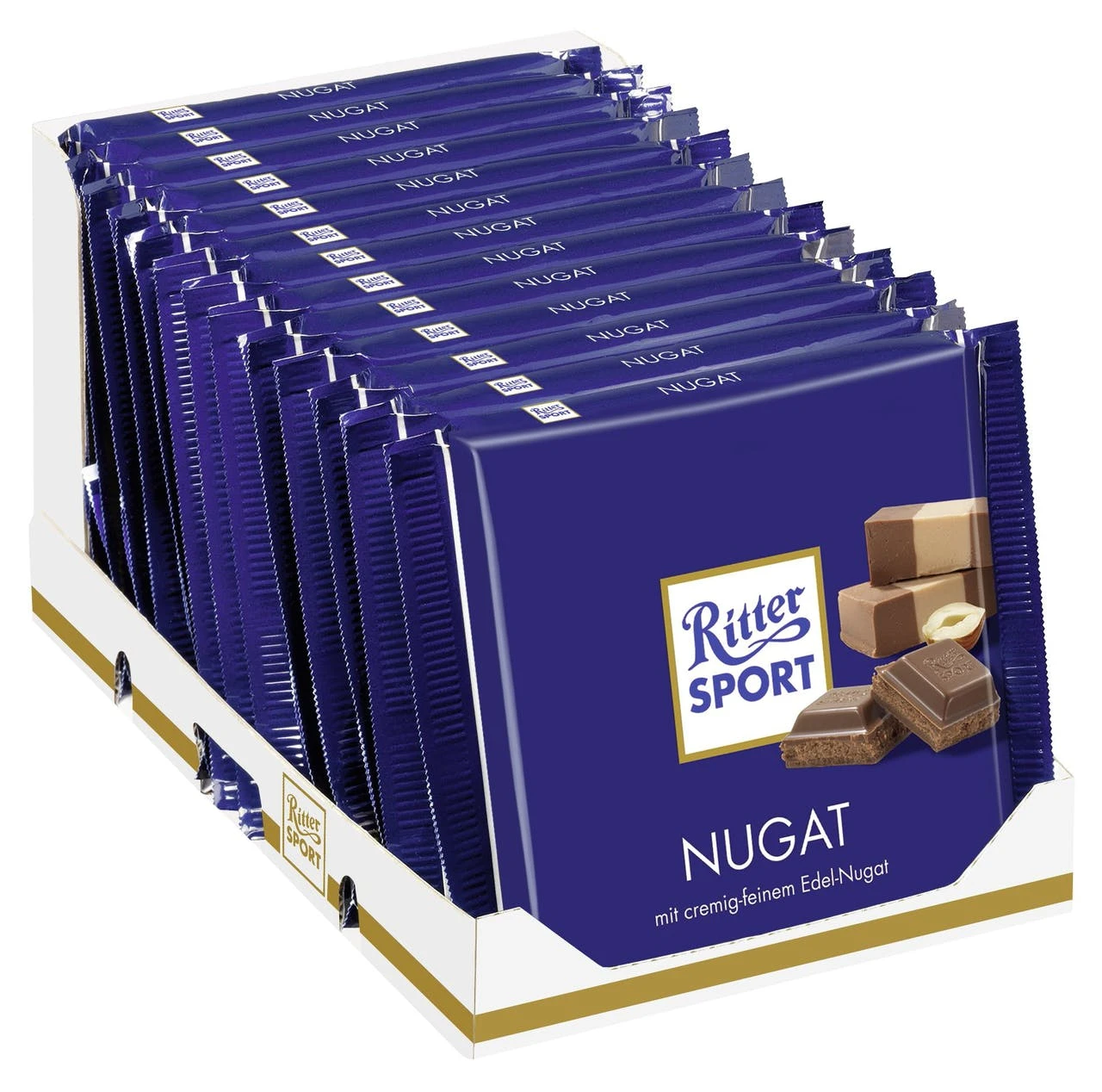Ritter Sport Bunte Vielfalt Nugat 13 X 100 G (1,3 Kg) 1 Ritter Sport Bunte Vielfalt Nugat 13 X 100 G (1,3 Kg)