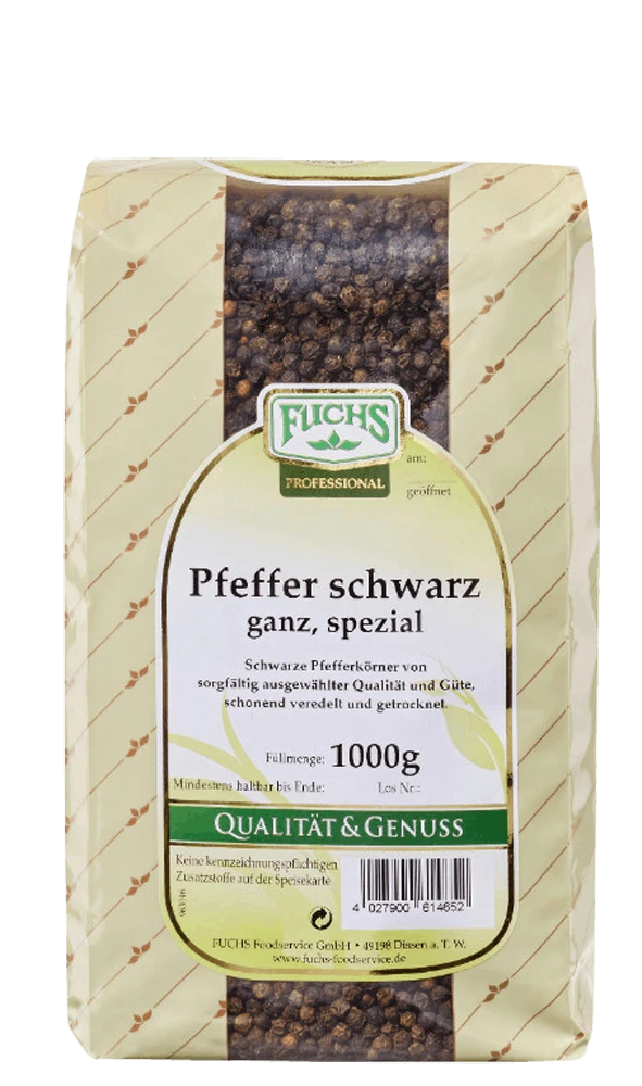 Fuchs Pfeffer Schwarz Gemahlen (1kg) 2 Fuchs Pfeffer Schwarz Gemahlen (1kg) – Bild 2