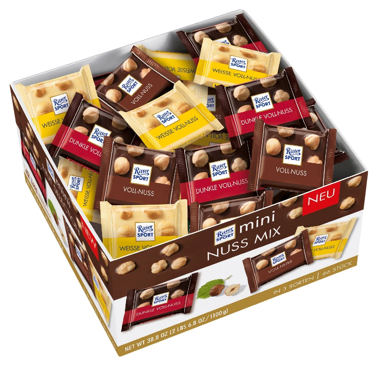 Ritter Sport Bunte Vielfalt Nugat 13 X 100 G (1,3 Kg) 7 Ritter Sport Bunte Vielfalt Nugat 13 X 100 G (1,3 Kg) – Bild 7