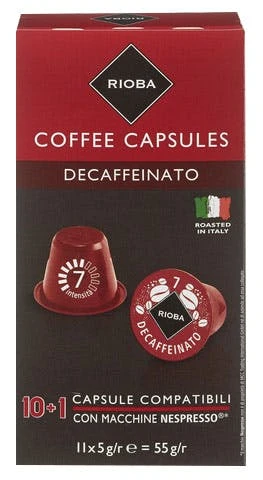 Rioba Kaffeekapseln Forte 11 Kapseln (55 G) 2 Rioba Kaffeekapseln Forte 11 Kapseln (55 G) – Bild 2