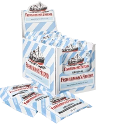 Null Fishermans Friend Menthol Pastillen Eucalyptus 24 Portionen X 25 G (0.6 Kg)