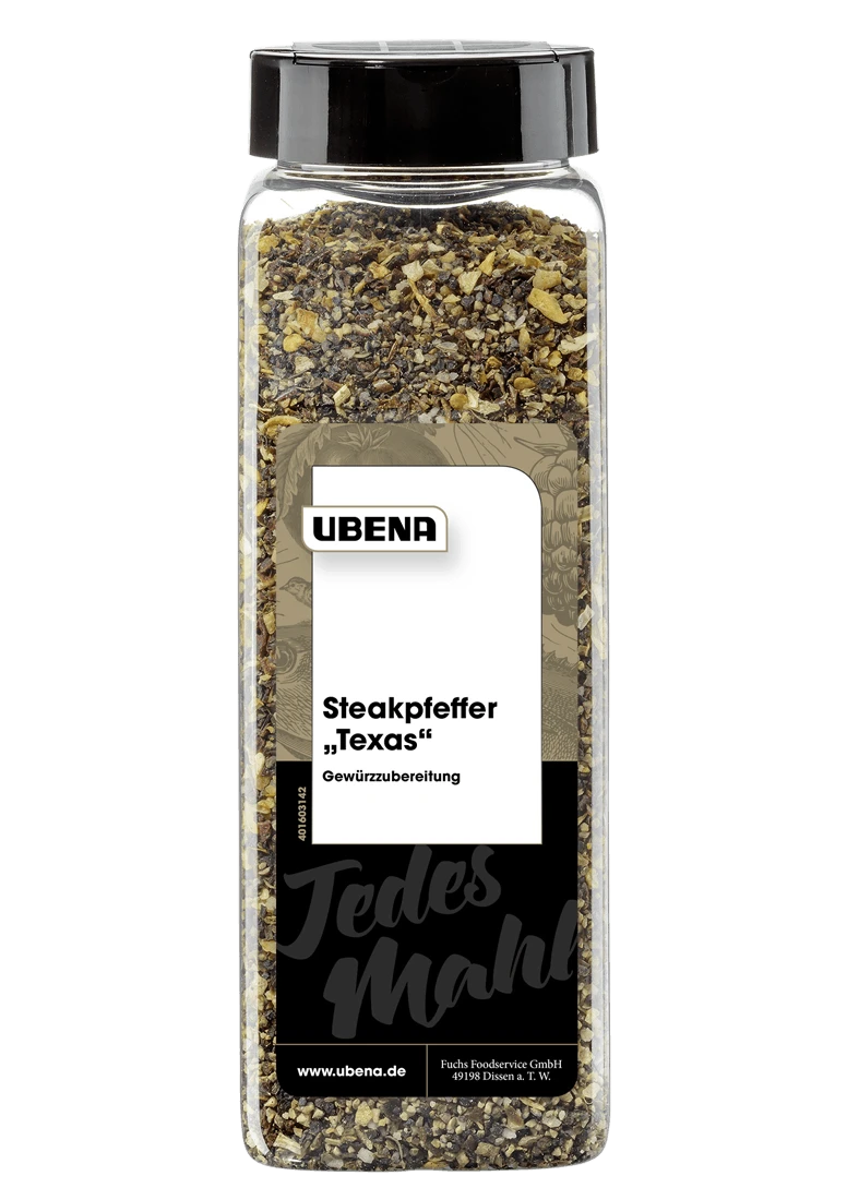 Ubena Steakpfeffer "Texas" Gewürzzubereitung (600g) 1 Ubena Steakpfeffer "Texas" Gewürzzubereitung (600g)