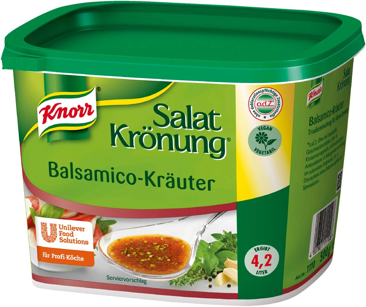Kuhne Kühne Salata Kräuter Würzig Fertige Salatwürze Auf Essigbasis (10 L) 5 Kuhne Kühne Salata Kräuter Würzig Fertige Salatwürze Auf Essigbasis (10 L) – Bild 5