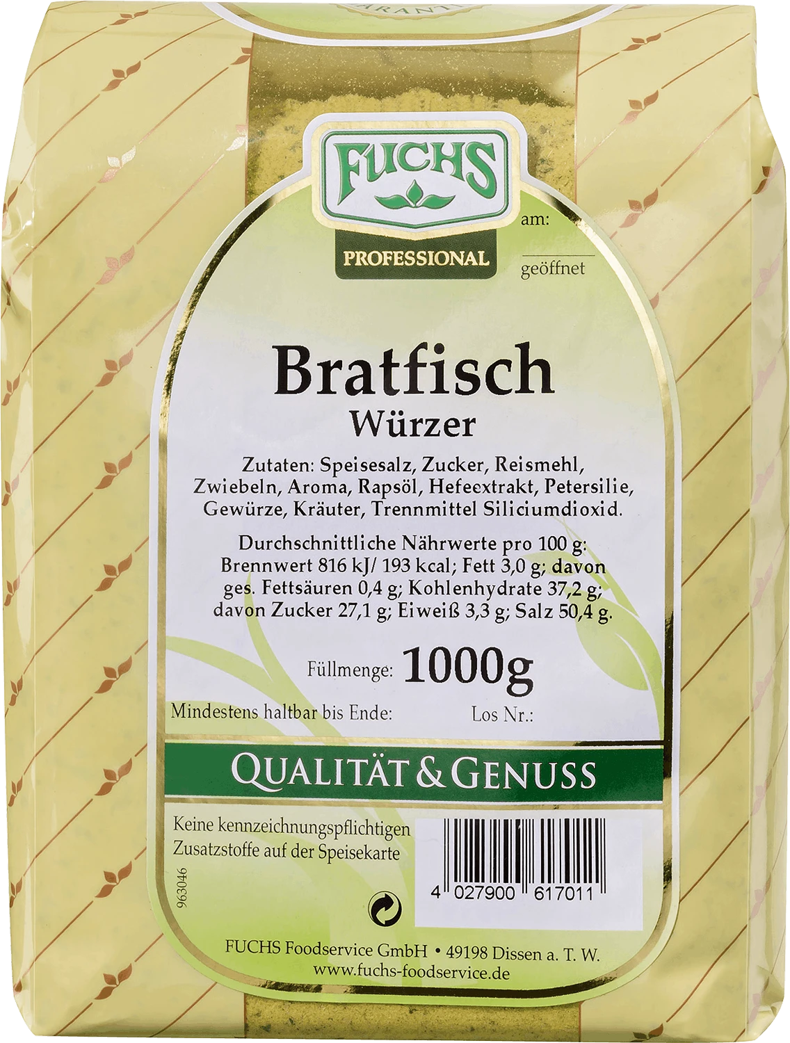 Fuchs-professional Fuchs Bratfisch Würzer (1kg) 1 Fuchs-professional Fuchs Bratfisch Würzer (1kg)