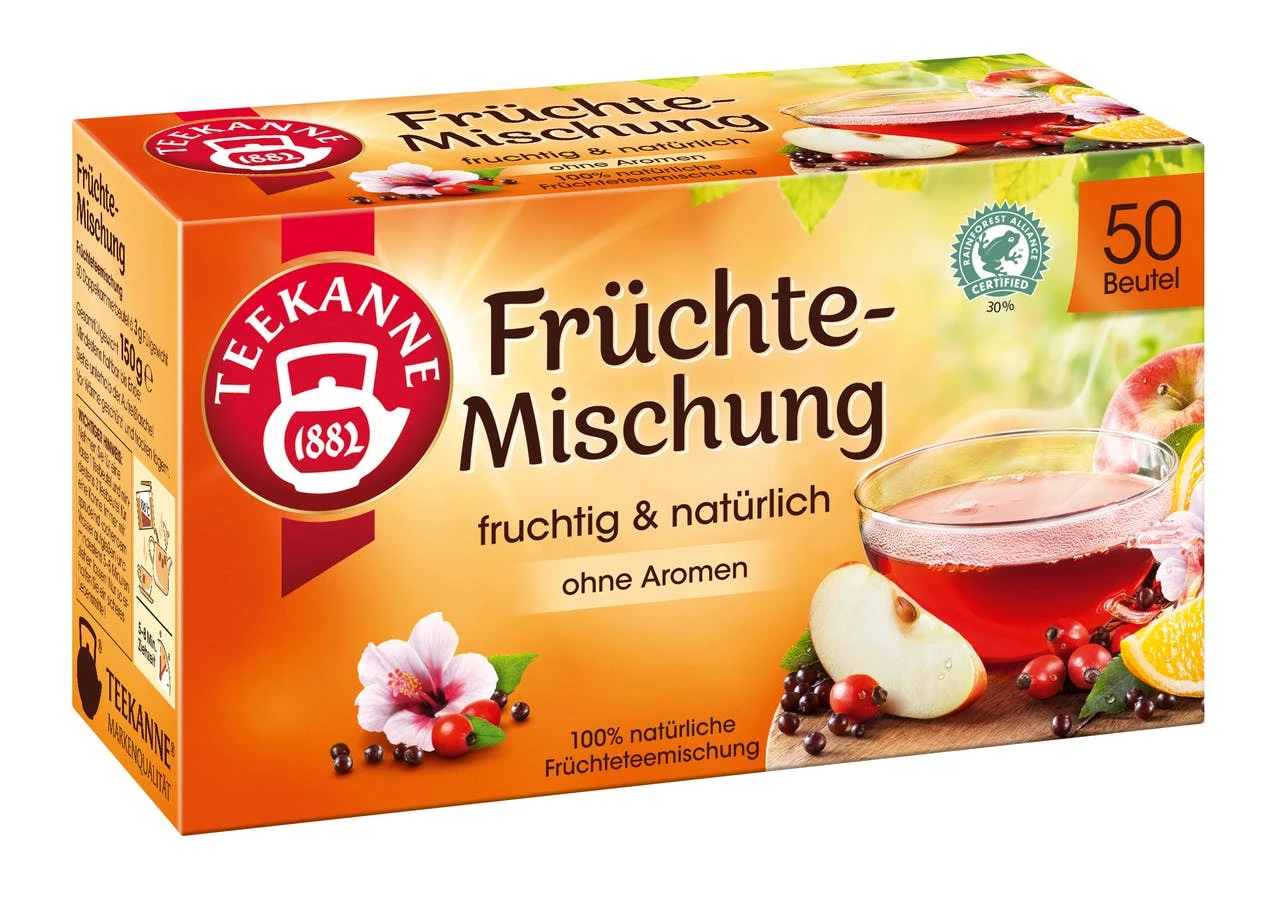 Teekanne Früchtetee Früchte-Mischung 50 Teebeutel (150g) 6 Teekanne Früchtetee Früchte-Mischung 50 Teebeutel (150g) – Bild 6