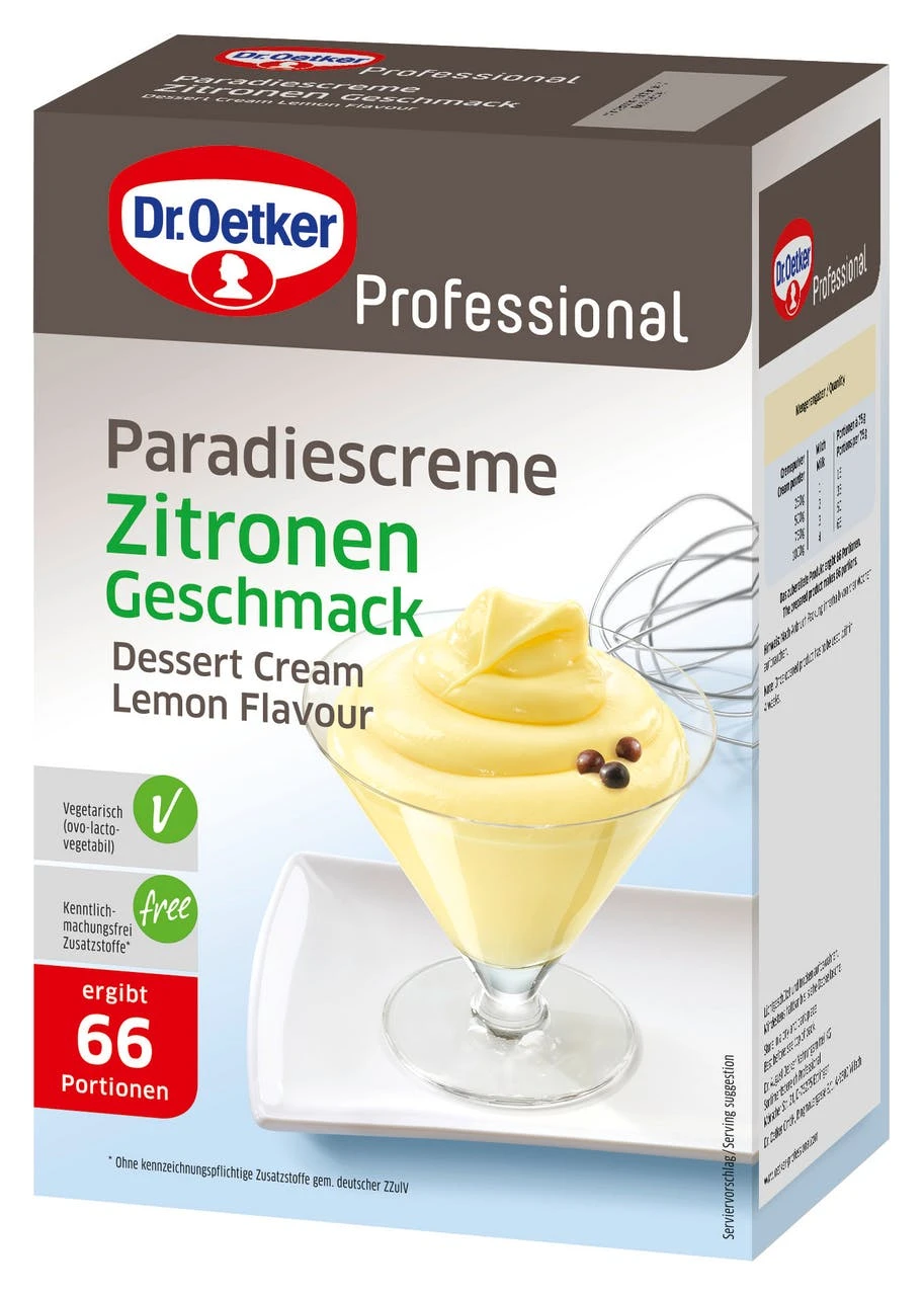 Dr. Oetker Professional Paradiescreme Zitrone (1 Kg) 1 Dr. Oetker Professional Paradiescreme Zitrone (1 Kg)