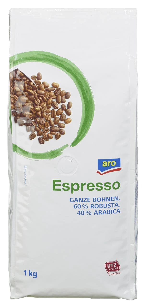 Aro Kaffeebohnen Caffé Crema Robusta Arabica (1 Kg) 3 Aro Kaffeebohnen Caffé Crema Robusta Arabica (1 Kg) – Bild 3