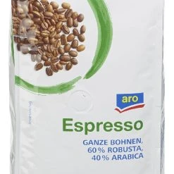 Aro Kaffeebohnen Espresso Robusta Arabica (1 Kg)