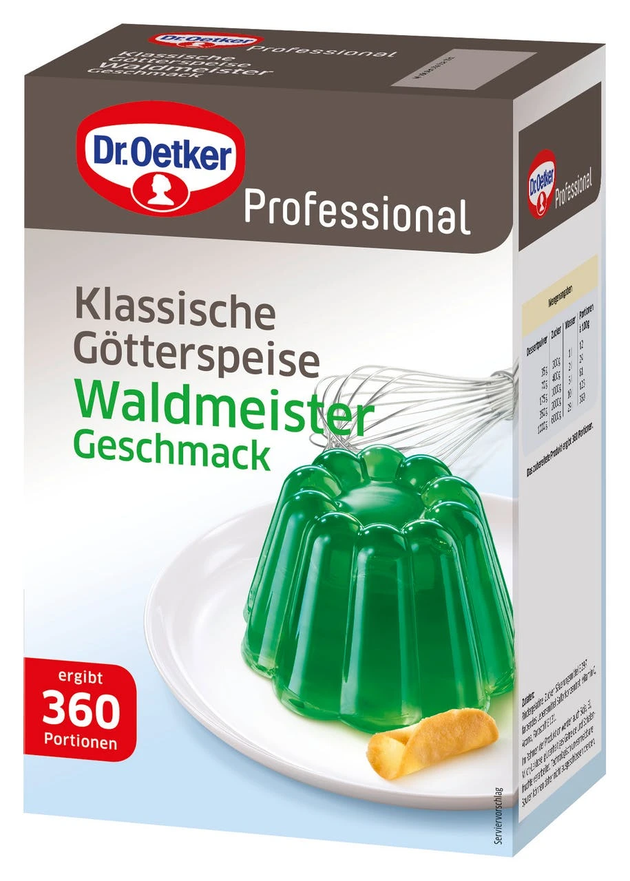 Dr. Oetker Professional Dessertpulver Götterspeise Waldmeister (1 Kg) 1 Dr. Oetker Professional Dessertpulver Götterspeise Waldmeister (1 Kg)