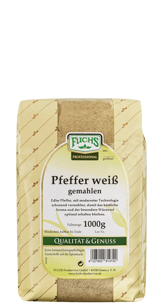 Ubena Pfeffer Weiß Gemahlen (600g) 4 Ubena Pfeffer Weiß Gemahlen (600g) – Bild 4