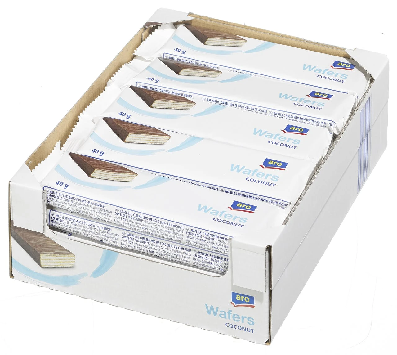 Aro Waffeln Überzogen 20 X 40 G (800 G) 2 Aro Waffeln Überzogen 20 X 40 G (800 G) – Bild 2