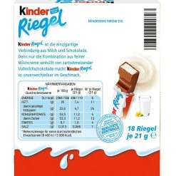 Kinder Schokoladenriegel 18 Riegel (378 G) 13 Kinder Schokoladenriegel 18 Riegel (378 G) -Milka shop 6faeff15 fa0d 4e10 bf30 b6c9758d0fd6