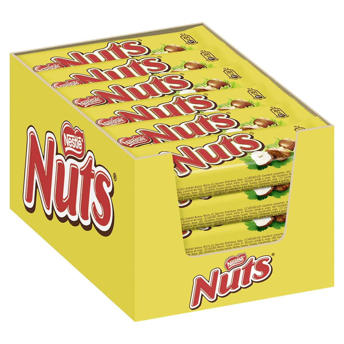 Nestlé® Nestlé Nuts Schokoladenriegel 24 X 42 G (1.008 Kg) 1 Nestlé® Nestlé Nuts Schokoladenriegel 24 X 42 G (1.008 Kg)