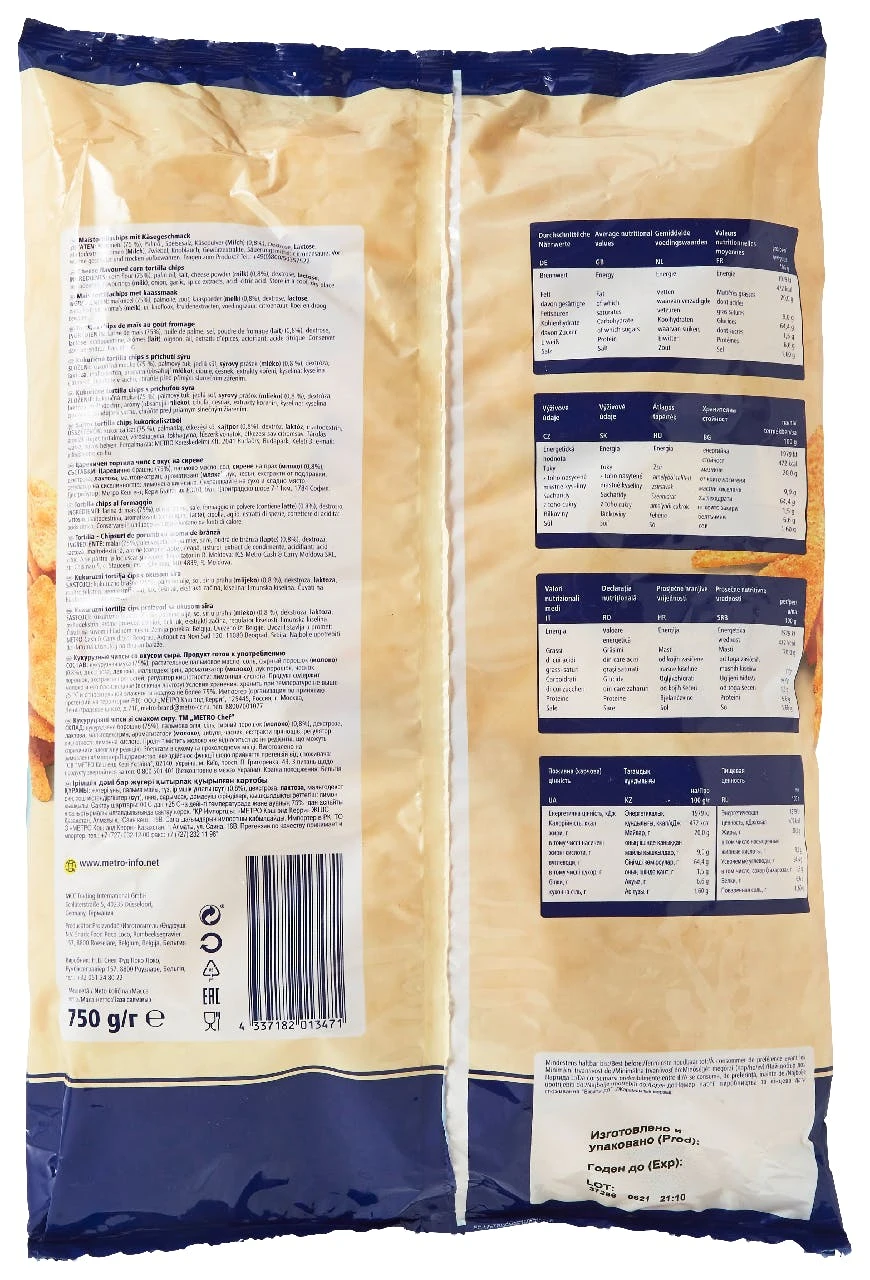 Metro-chef METRO Chef Tortilla Chips Cheese (750 G) 6 Metro-chef METRO Chef Tortilla Chips Cheese (750 G) – Bild 6