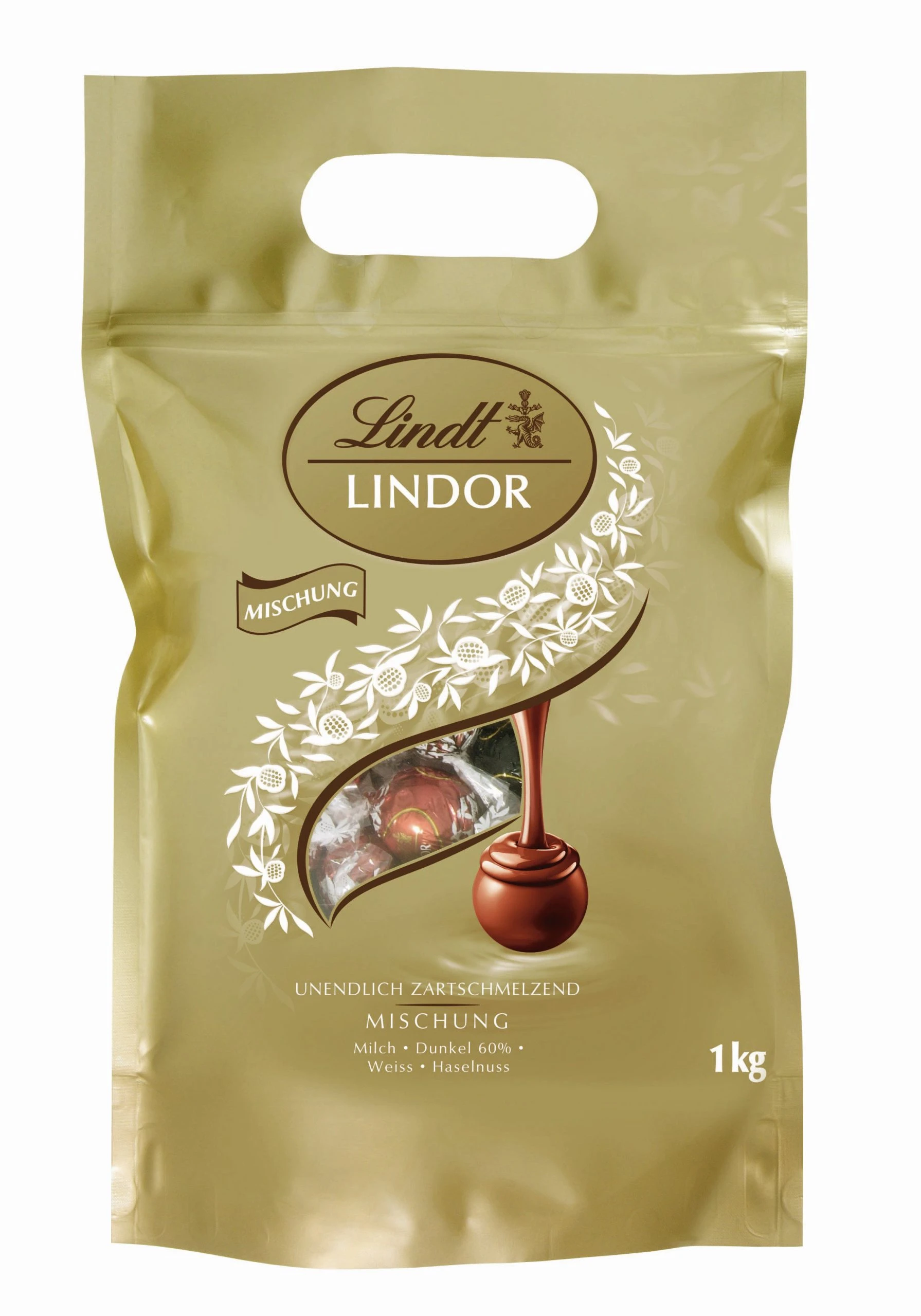 Lindt LINDOR Schokoladenkugel Beutel Vollmischung-Mischung 80 X 12,5 G (1 Kg) 2 Lindt LINDOR Schokoladenkugel Beutel Vollmischung-Mischung 80 X 12,5 G (1 Kg) – Bild 2