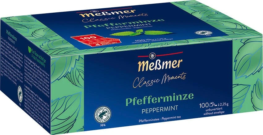 Meßmer Gastro Pfefferminze 100 Teebeutel (225 G) 1 Meßmer Gastro Pfefferminze 100 Teebeutel (225 G)