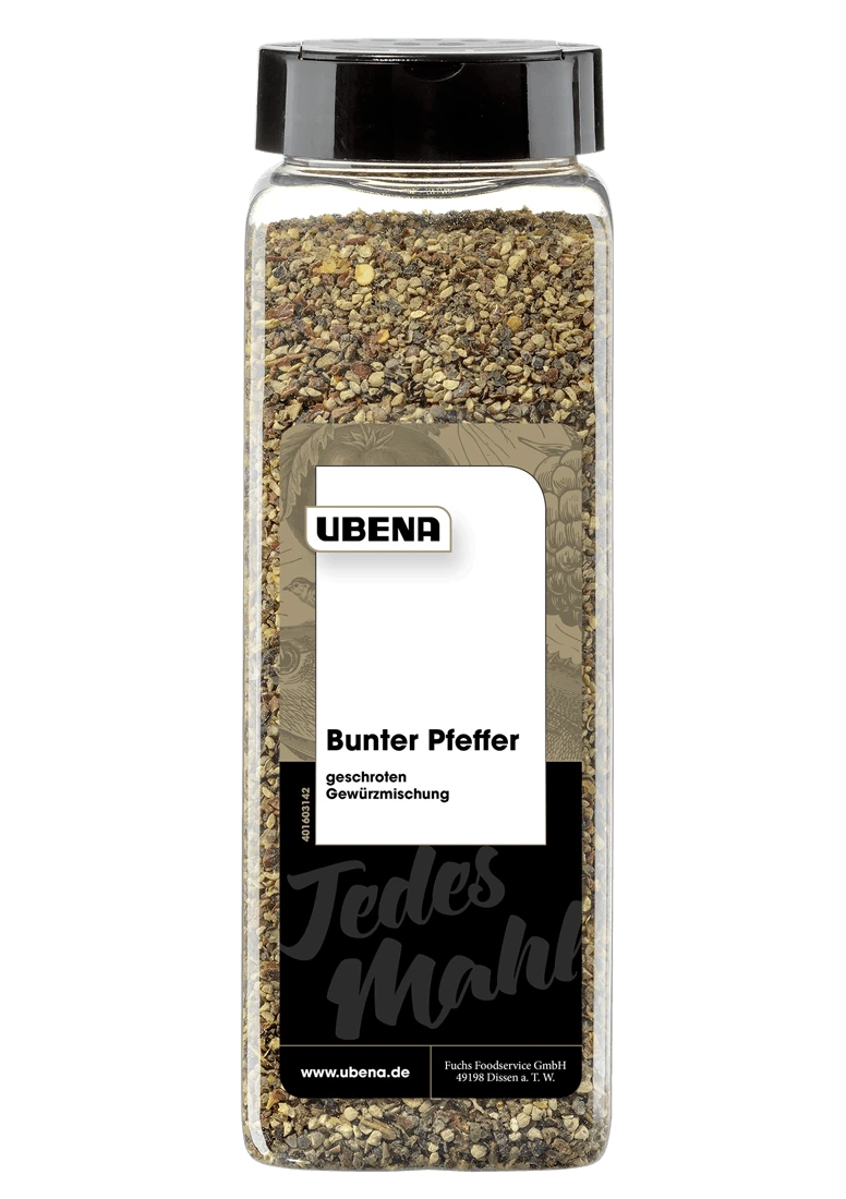 Ubena Pfeffer Bunt Geschroten ((500g) 1 Ubena Pfeffer Bunt Geschroten ((500g)