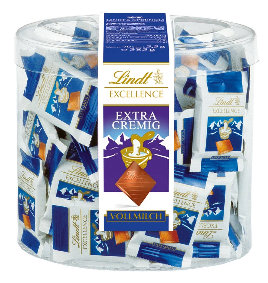 Lindt Excellence 70% Mini 70 Täfelchen X 5,5 G (385 G) 2 Lindt Excellence 70% Mini 70 Täfelchen X 5,5 G (385 G) – Bild 2