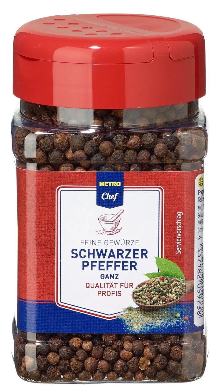 Metro-chef METRO Chef Pfeffer Schwarz Ganz (1 Kg) 2 Metro-chef METRO Chef Pfeffer Schwarz Ganz (1 Kg) – Bild 2