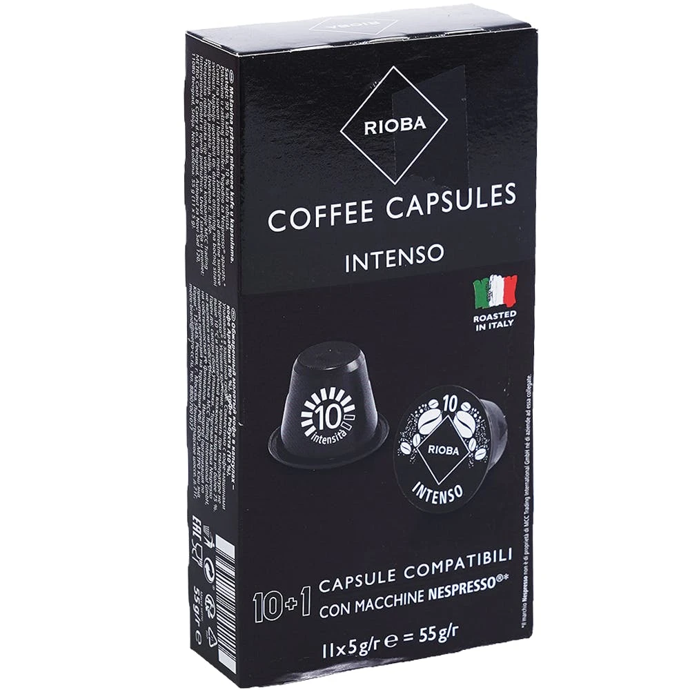 Rioba Kaffeekapseln Forte 11 Kapseln (55 G) 3 Rioba Kaffeekapseln Forte 11 Kapseln (55 G) – Bild 3