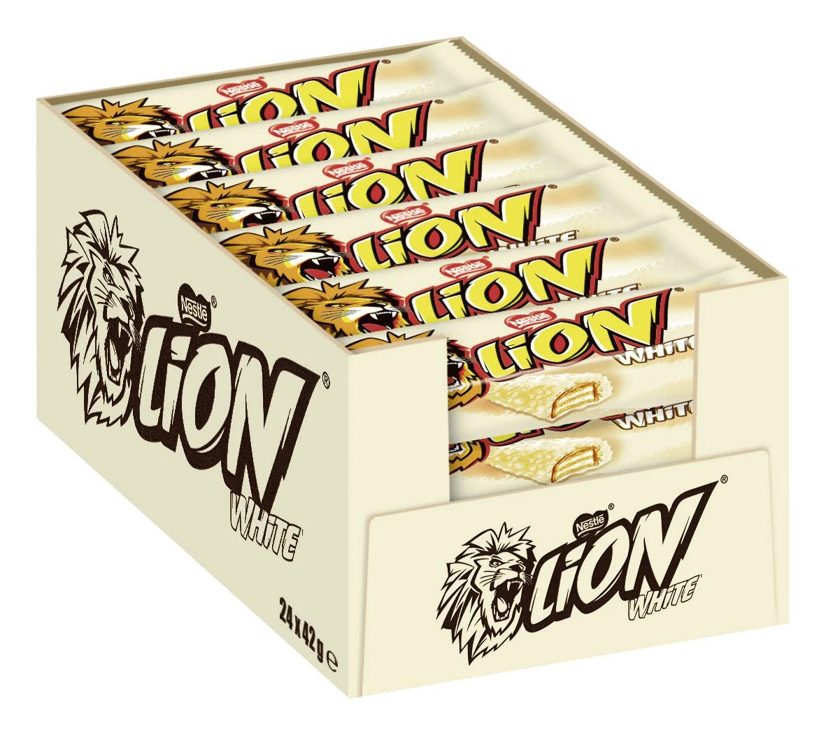 Nestlé® Lion White 24 X 42g (1 Kg) 1 Nestlé® Lion White 24 X 42g (1 Kg)
