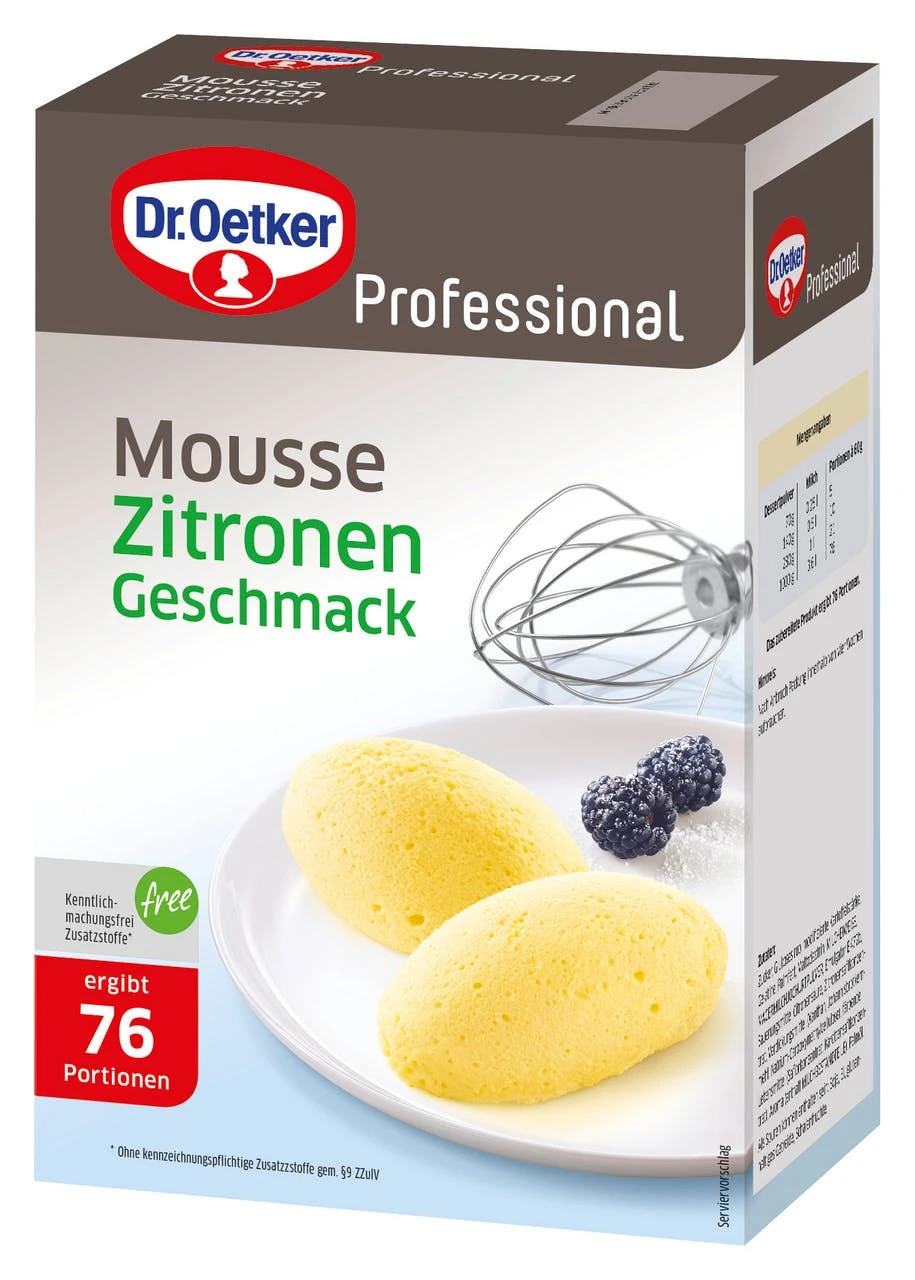 Dr. Oetker Professional Paradiescreme Zitrone (1 Kg) 2 Dr. Oetker Professional Paradiescreme Zitrone (1 Kg) – Bild 2