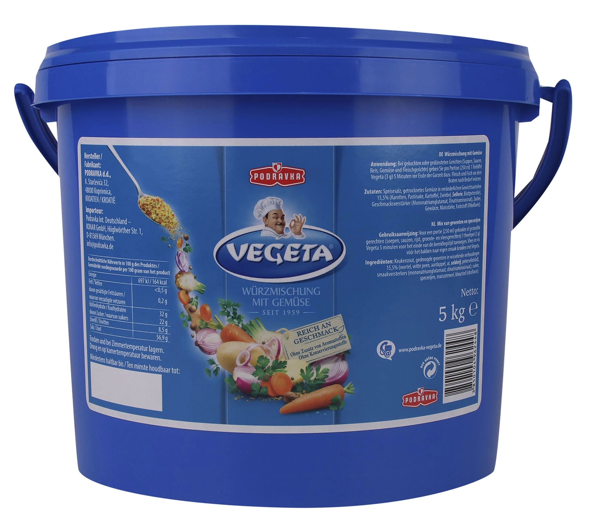 VEGETA Würzmischung Mit Gemüse (1 Kg) 4 VEGETA Würzmischung Mit Gemüse (1 Kg) – Bild 4
