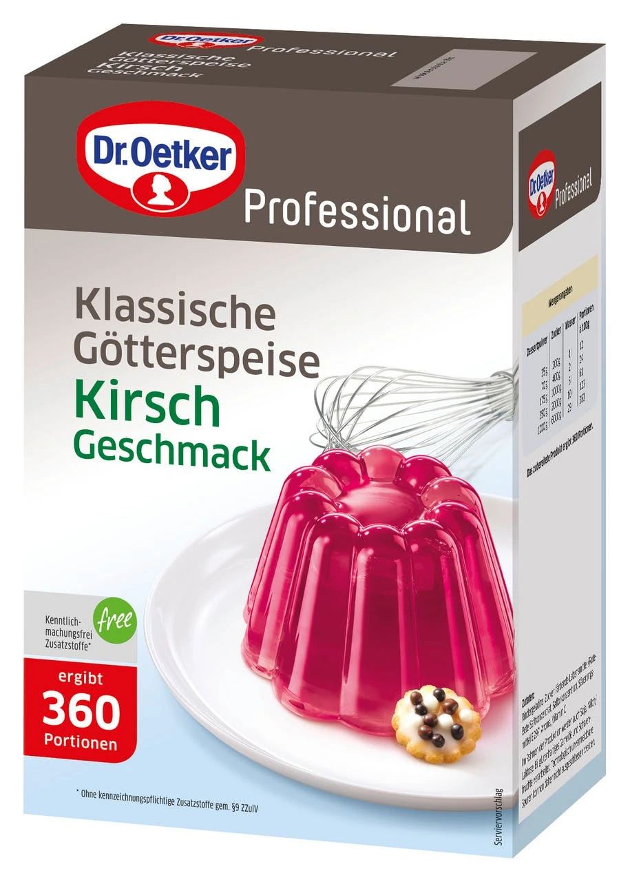 Dr. Oetker Professional Götterspeise Kirsch (1 Kg) 1 Dr. Oetker Professional Götterspeise Kirsch (1 Kg)
