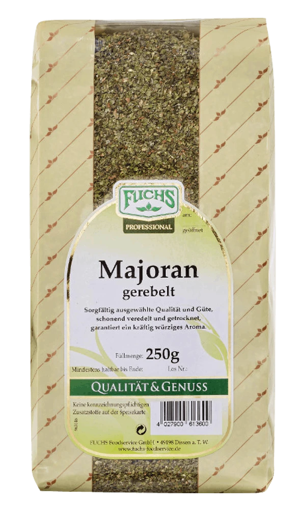 Fuchs-professional Fuchs Majoran Gerebelt (250g) 1 Fuchs-professional Fuchs Majoran Gerebelt (250g)