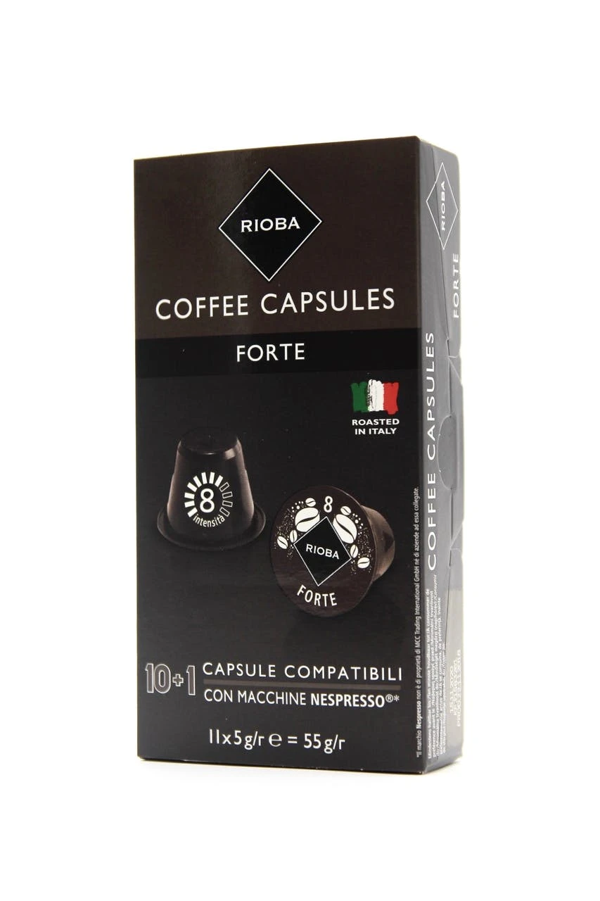 Rioba Kaffeekapseln Forte 11 Kapseln (55 G) 1 Rioba Kaffeekapseln Forte 11 Kapseln (55 G)