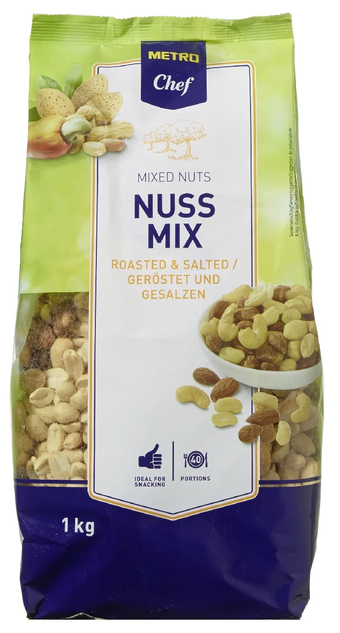 Ultje Ültje Nüsse Bar-Mix Geröstet & Gesalzen (1 Kg) 2 Ultje Ültje Nüsse Bar-Mix Geröstet & Gesalzen (1 Kg) – Bild 2