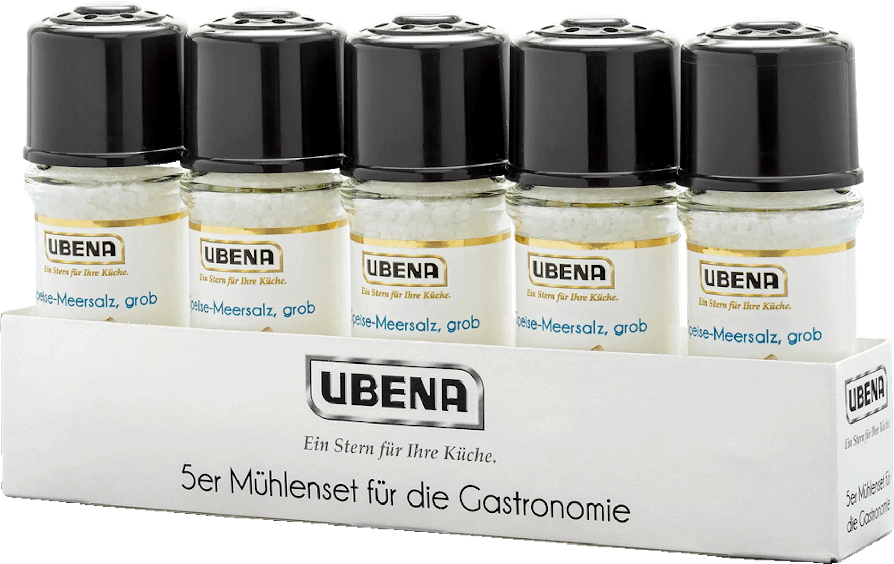 Ubena 5er Set Meersalz Grob (5x90g) 1 Ubena 5er Set Meersalz Grob (5x90g)