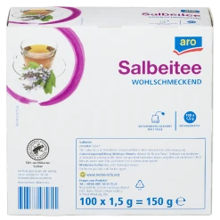 Aro Tee Salbei 100 X 1,5 G (150 G) -Milka shop d855bdb2 769b 4afb b47a 7801695047d4