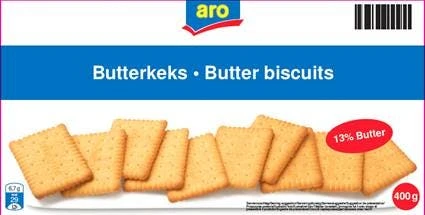 Aro Kekse Butterkekse (400 G) 1 Aro Kekse Butterkekse (400 G)